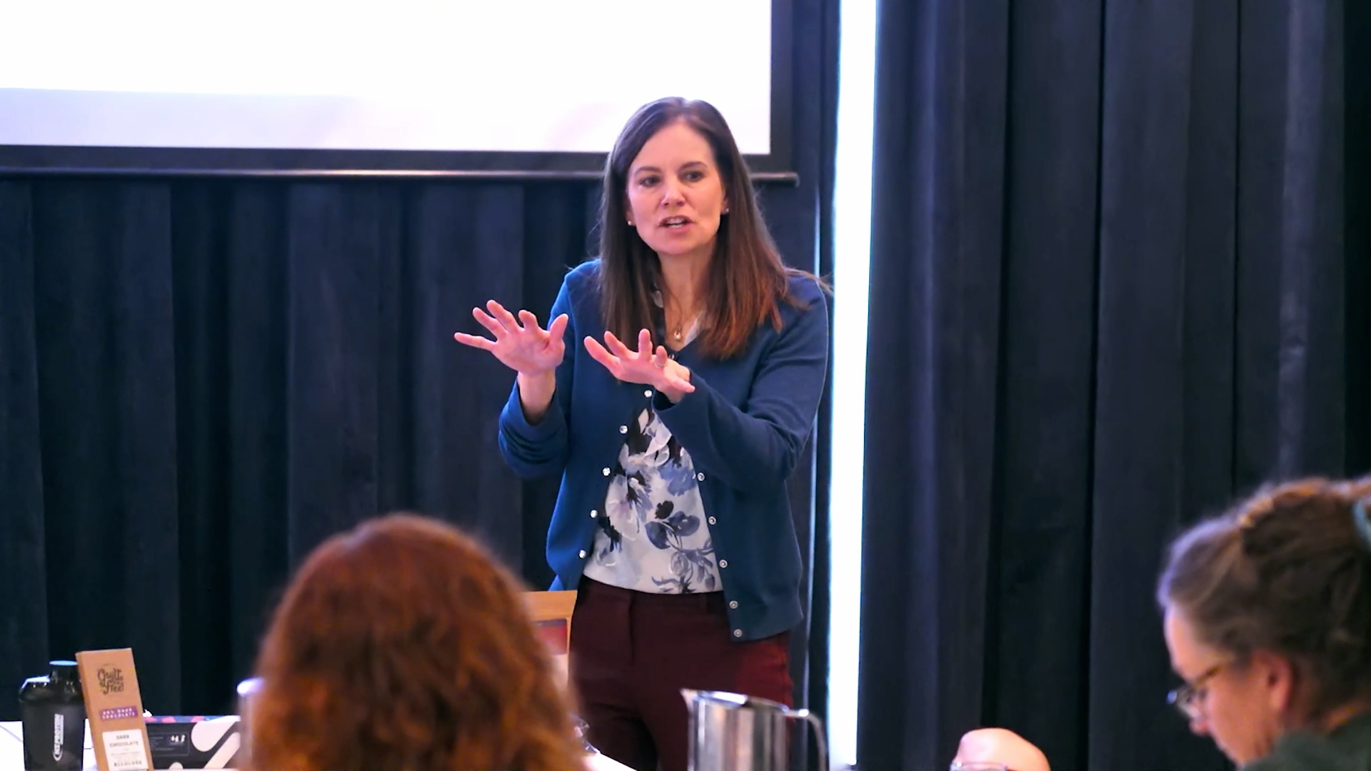 Dr. Jonie presenting during a lipedema workshop session